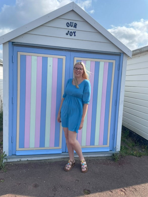 Blue Dress – Flattering Waist Fit with Pockets | Everyday Classi-2