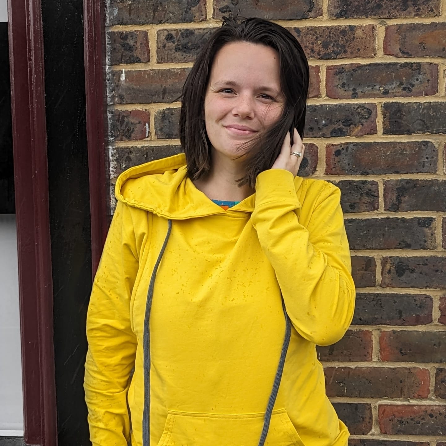 Yellow Breastfeeding Hoodie-0