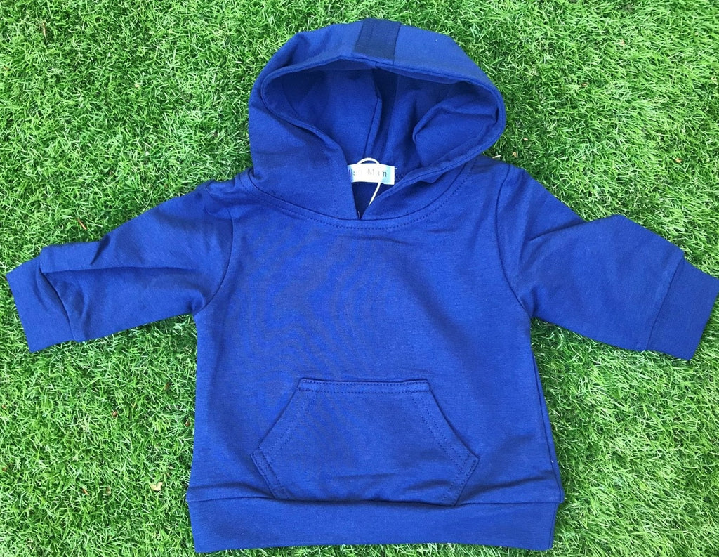 Stylish Kid Cotton Hoodie Dark Blue-2