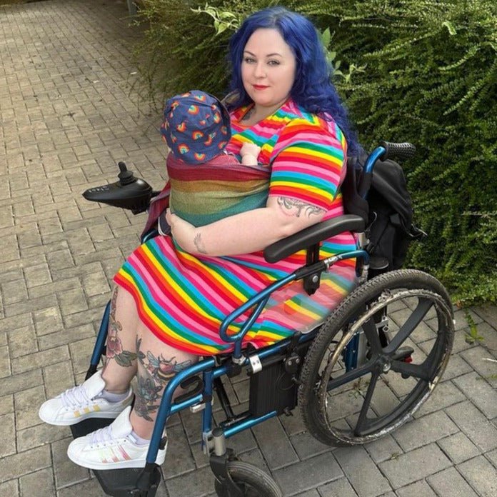 Rainbow Breastfeeding Skater Dress-2